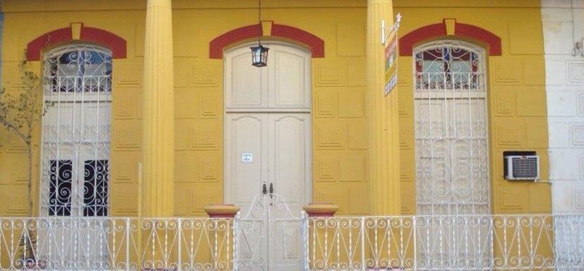 'House front' Casas particulares are an alternative to hotels in Cuba.